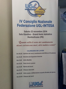IV Consiglio Nazionale della Federazione UGL-INTESA F.P.